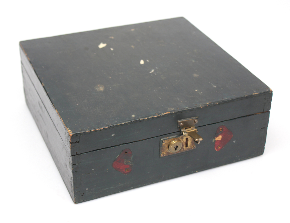 Оригинальная деревянная коробка для виниловых пластинок вместе с 7 пластинкам