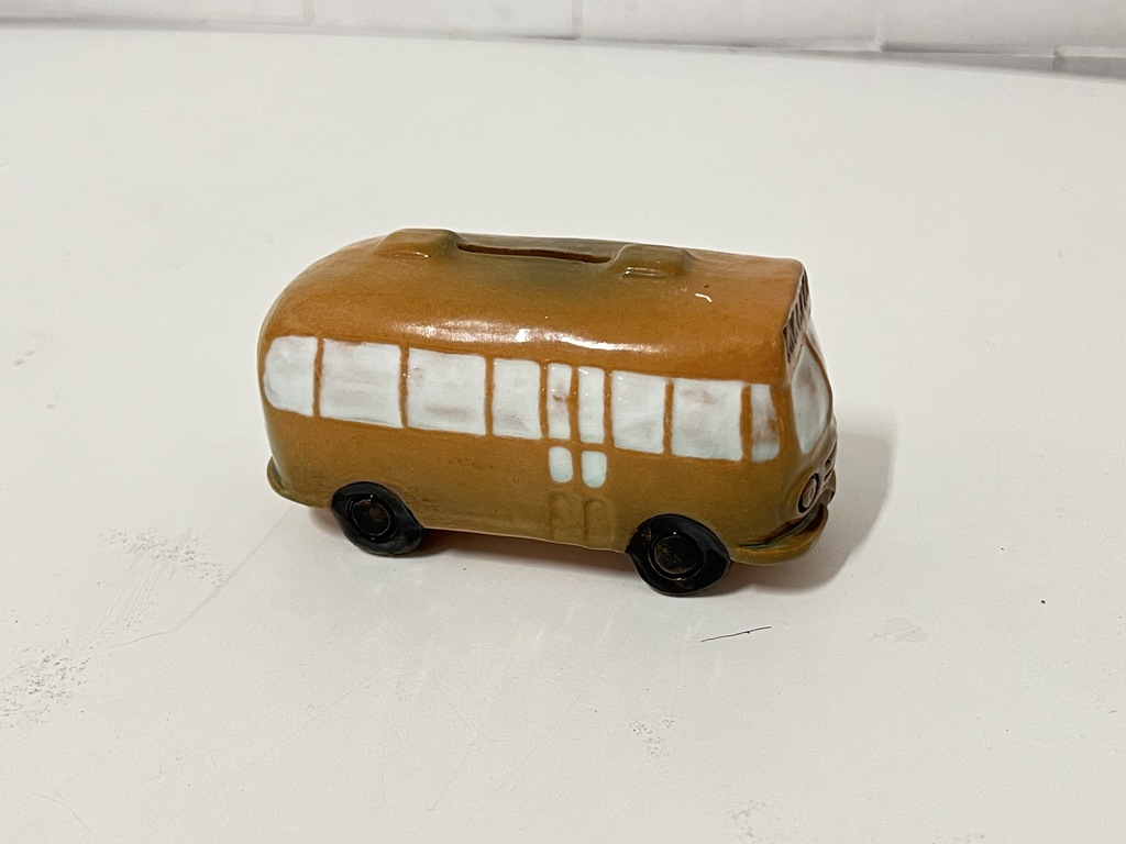 Копилка керамическая, автобус 