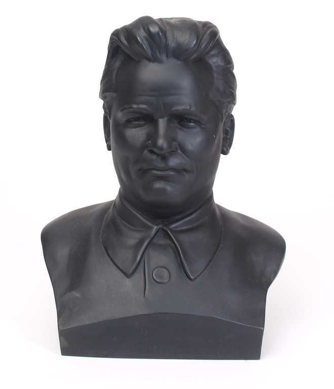 Cast iron bust 