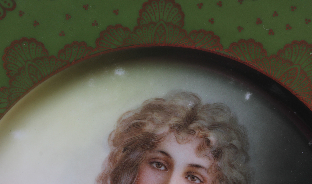 Rosenthal porcelain plates with portrait of a lady. 2 pcs.