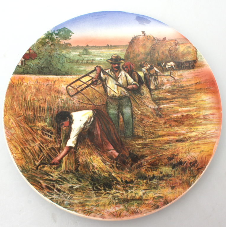 Willeroy&Bosh plate with a farm work motif