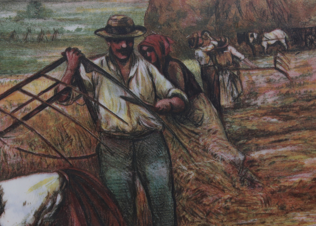 Тарелка Willeroy&Bosh с изображением сельскохозяйственных работ