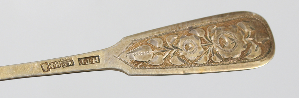 Silver  spoon with gilding
