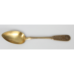 Silver  spoon with gilding