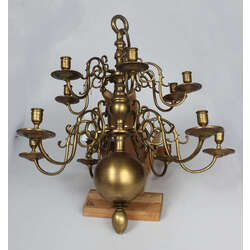 Lamp-chandelier in baroque style