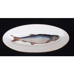 Porcelain fish serving plateks
