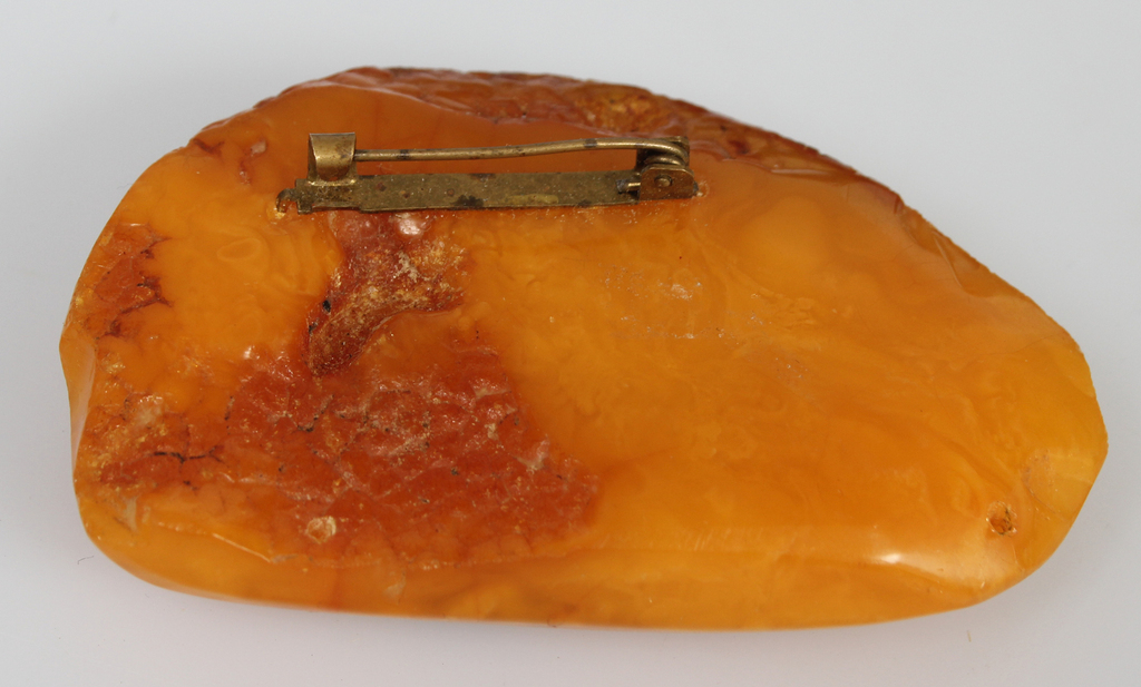 Baltic amber brooch