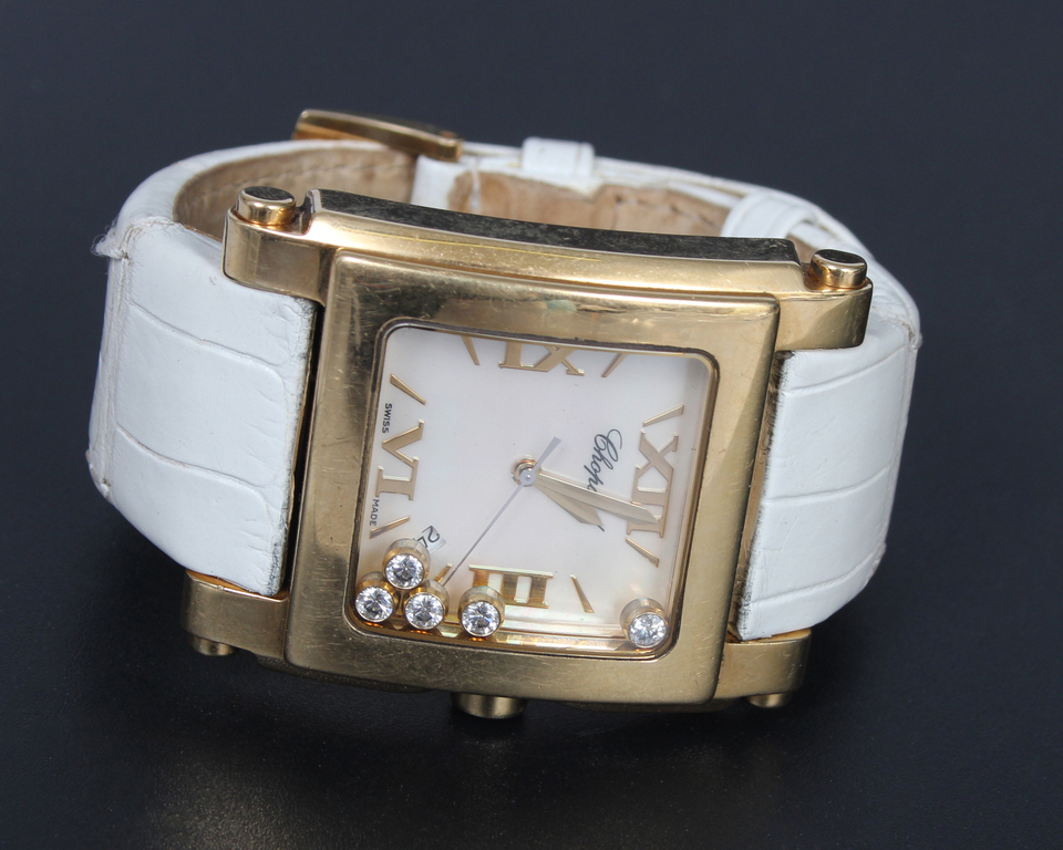 (197-012453-1) Zelta rokaspulkstenis ''Chopard. Happy Sport