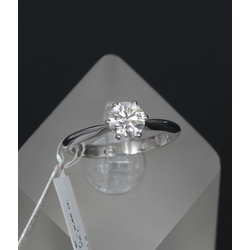 197-016237-1, Platinum ring with diamond 0.56 ct