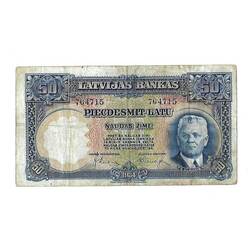 50 latu banknote 1934