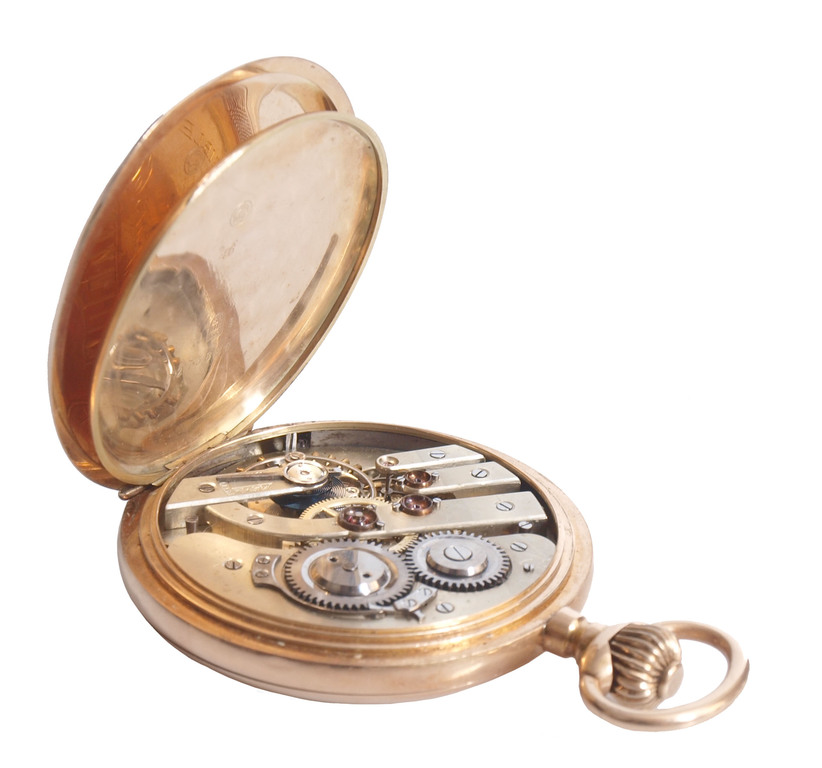 Zelta kabatas pulkstenis Moulinet
