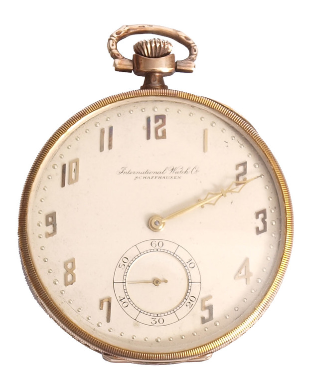 Золотие карманные часы  Schaffhausen
