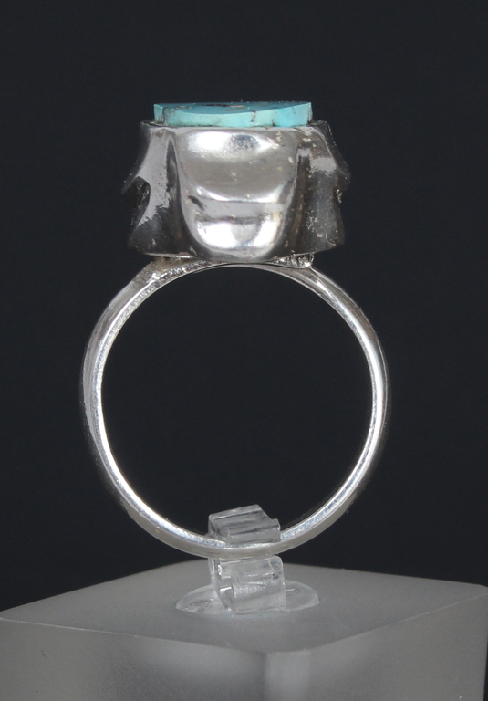 Серебряное кольцо с иранской бирюзой