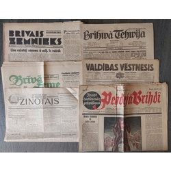 Newspapers 6 pcs. 1926, 1927, 1939, 1940
