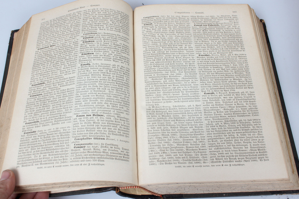 Encyclopedia in German - Meyers Konversations-Lexikon 9 pcs.
