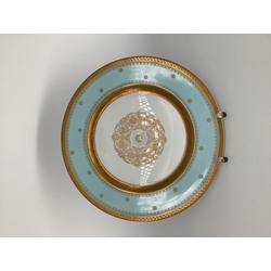 Large dish Heinrich.Germany.1940-50s.Hand-painted and gold plated.