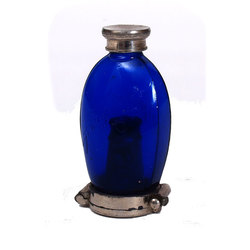 Синий кобальт стеклянная бутылка