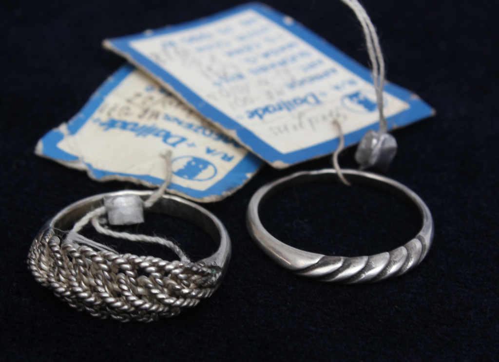 Two silver rings