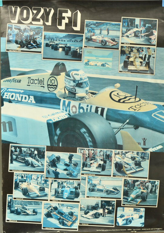 Three posters on racing formulas