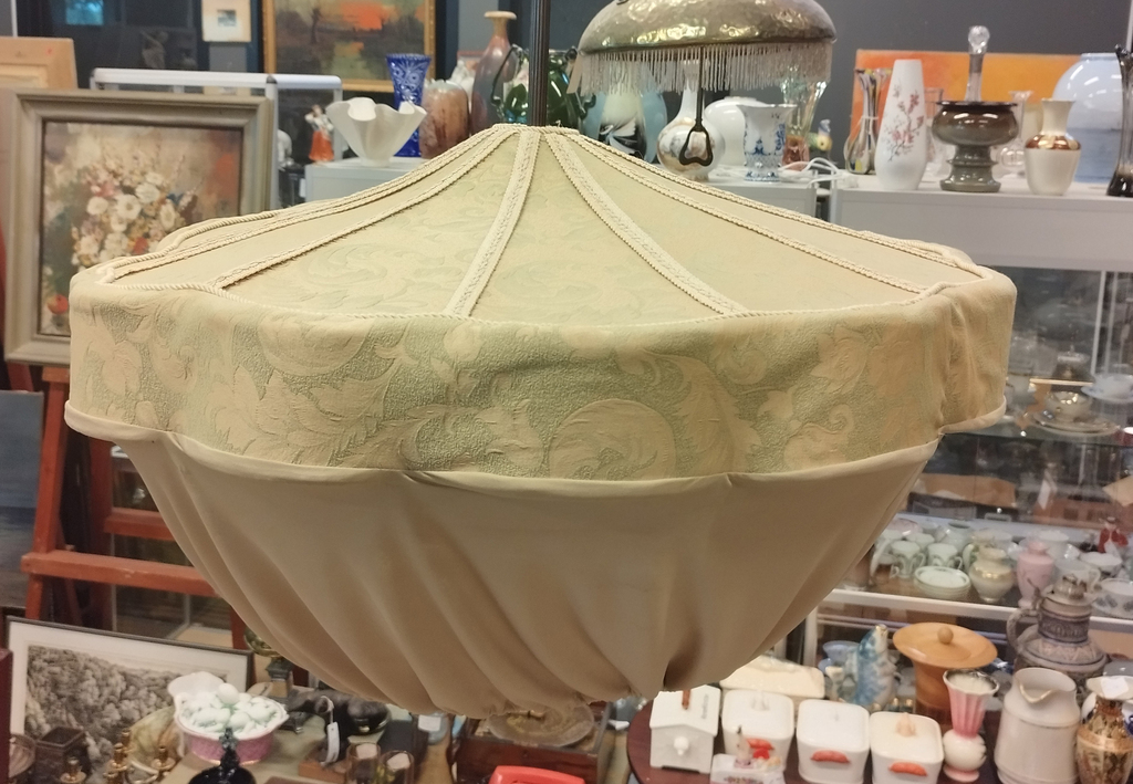 Ceiling lamp with fabric dome