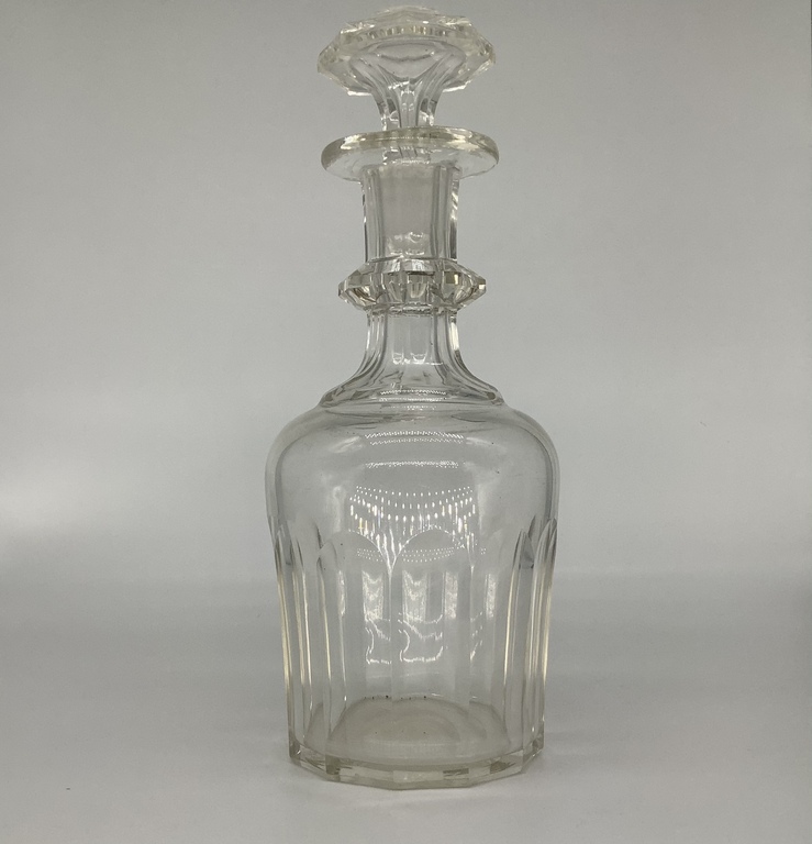 Large decanter. 
