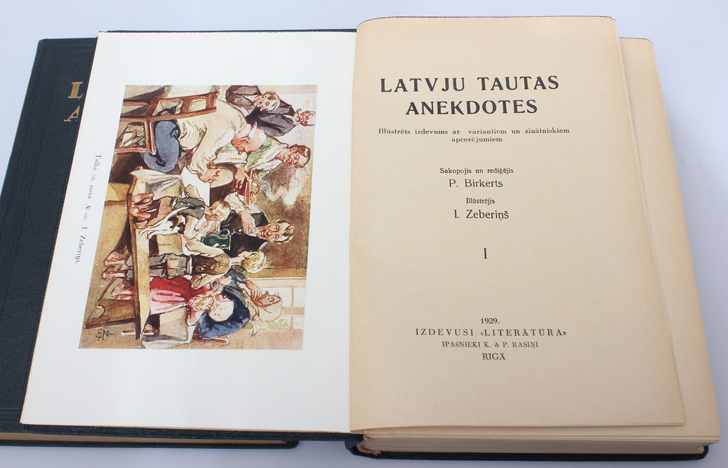 2 grāmatas - Latvju tautas anekdotes(I, II sējums)