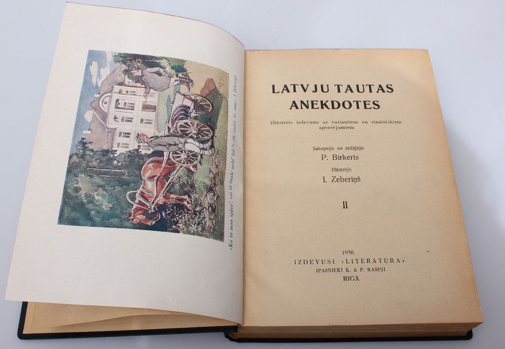 2 books - Anecdotes of the Latvian people (Volumes I, II)