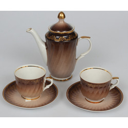 Riga porcelain factory service for 2 persons
