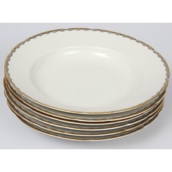 Суповые тарелки фарфоровые расписные (6 шт.)