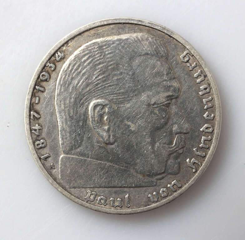 Vācu reiha 2 markas 1937.g. 