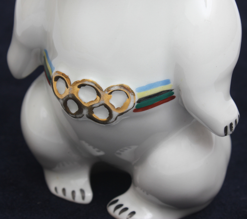 Porcelāna figūra ''Olimpiskais lācis ''