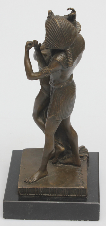 Bronzas  skulptūra uz marmora pamatnes ''Ēģiptieši''