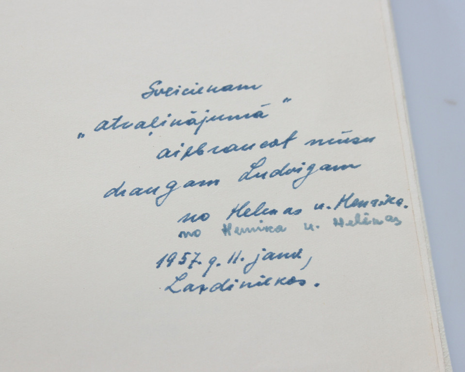  Jānim Jaunsudrabiņam adresētas vēstules 1944-1954 