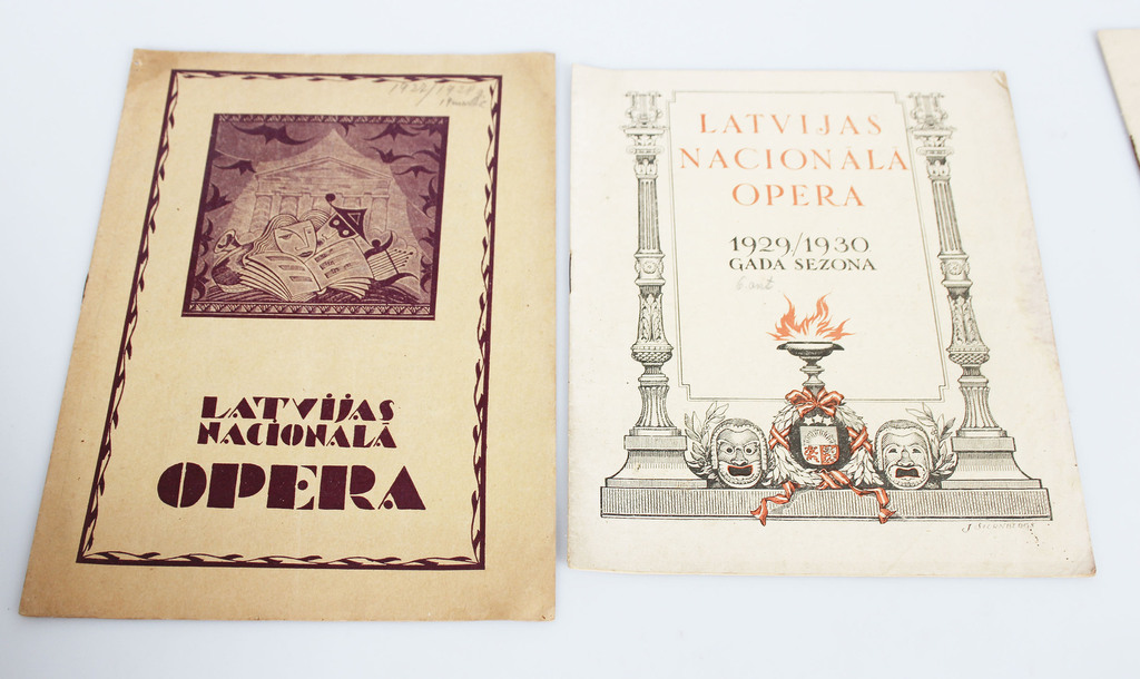 5 брошюр «Латвийская национальная опера»