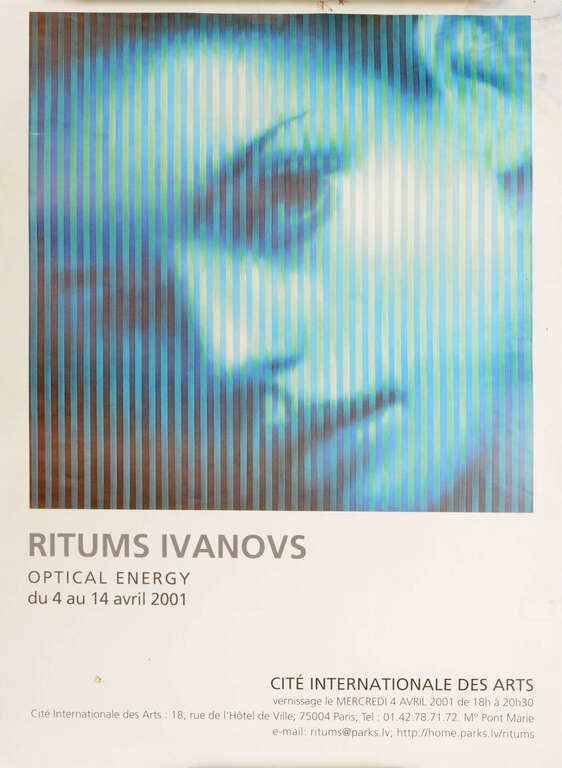 Ritums Ivanov exhibition poster