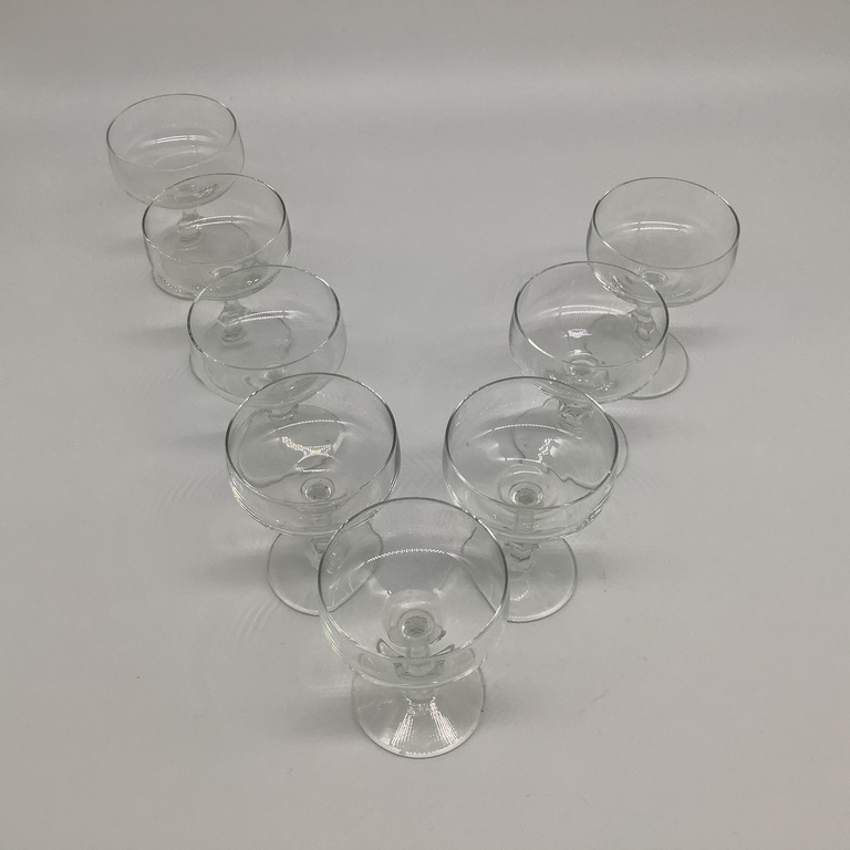 8 glasses for liquor, Latvia 20 years, cupboard storage