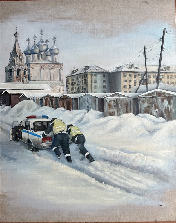 Sasha Volodina. Oil on canvas