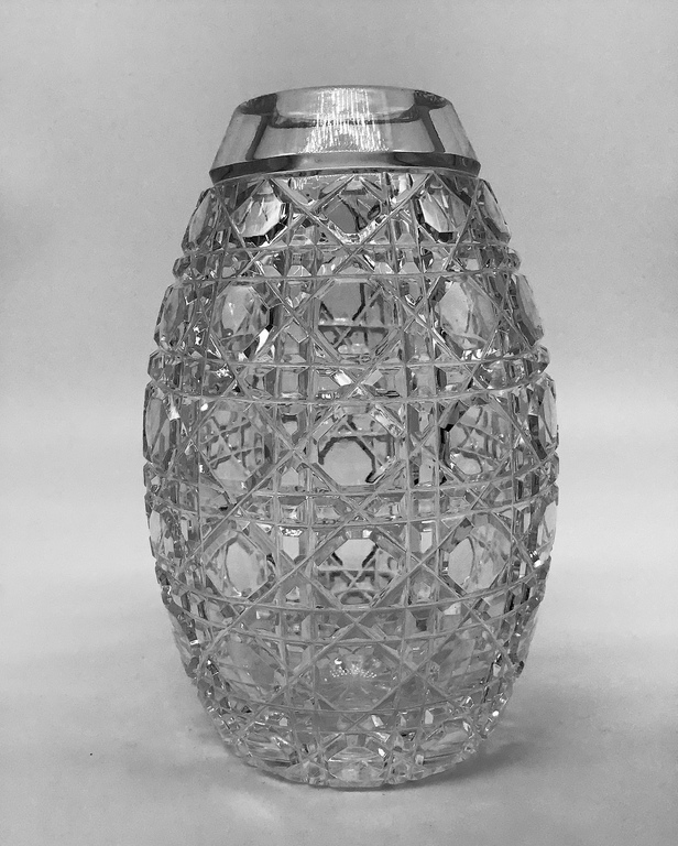 Imperial glass factory.Vase.15 cm.Carving.Catalogue