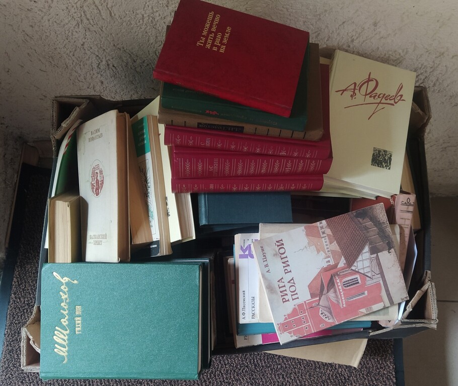 Box with books in Russian 52 pcs.