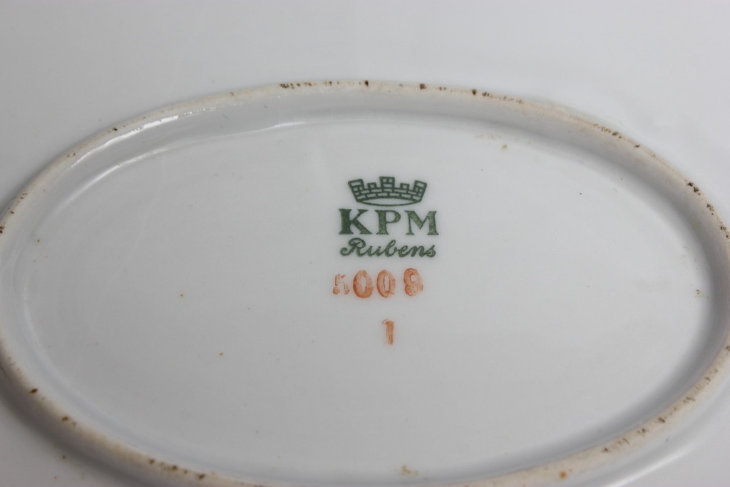KPM porcelāna šķīvju komplekts (1+12 gab)