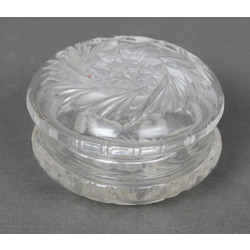 Glass container with lid