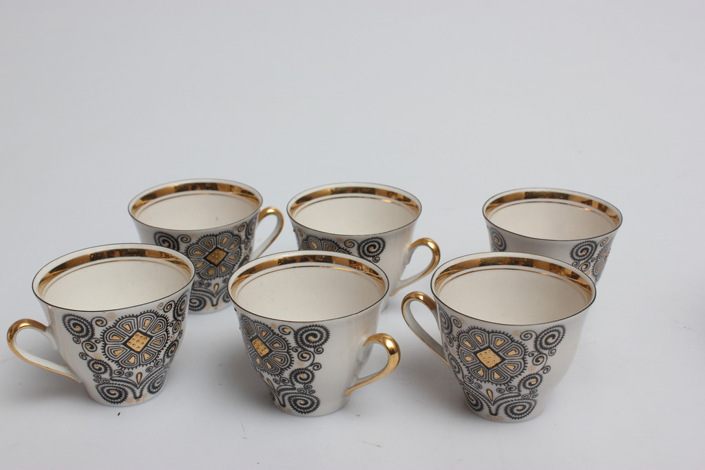 Porcelain coffee service for 6 persons,,Mokka