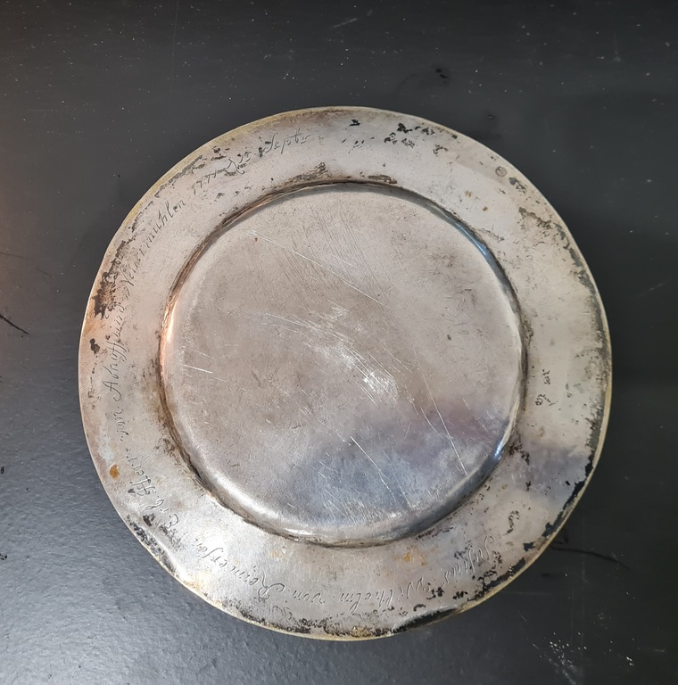 Silver plate, 1771, 129 gr