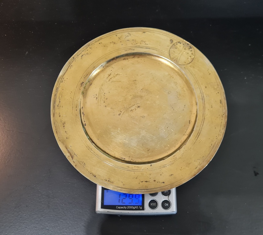 Silver plate, 1771, 129 gr