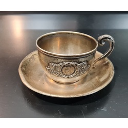 Sudraba tējas/kafijas tasīte ar dekoriem. 107 grami. 1941g.