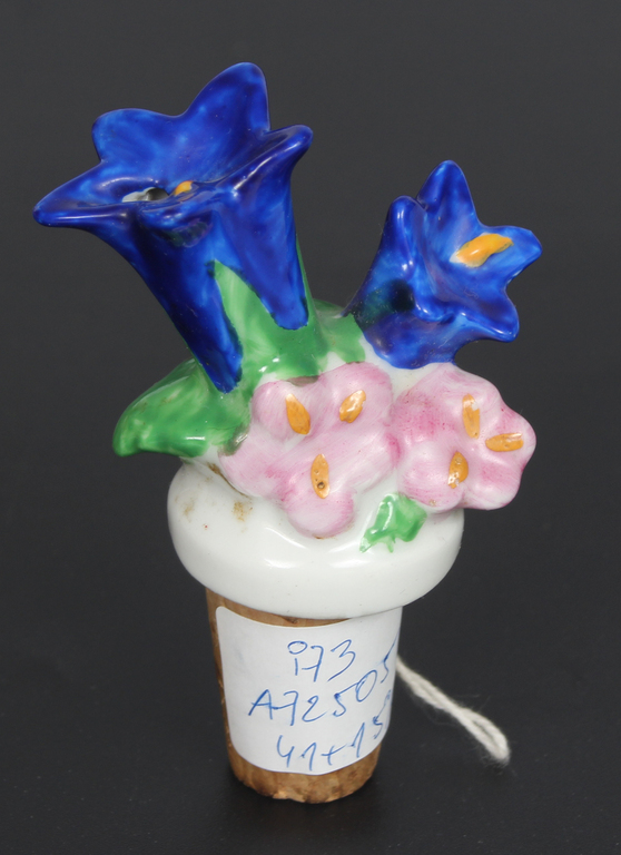 Porcelāna korķis ''Zilie ziedi''