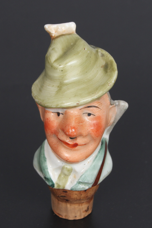 Porcelāna korķis ''Vīrs ar zaļu cepuri''