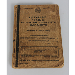 Latvijas 1940.g. telefona abonomentu saraksts