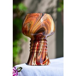 Glass flower vase