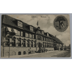 Atklātnīte ''Libau. Rathaus''